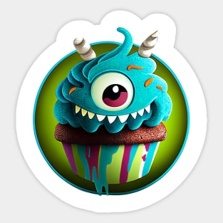 Cupcake Monster Sticker